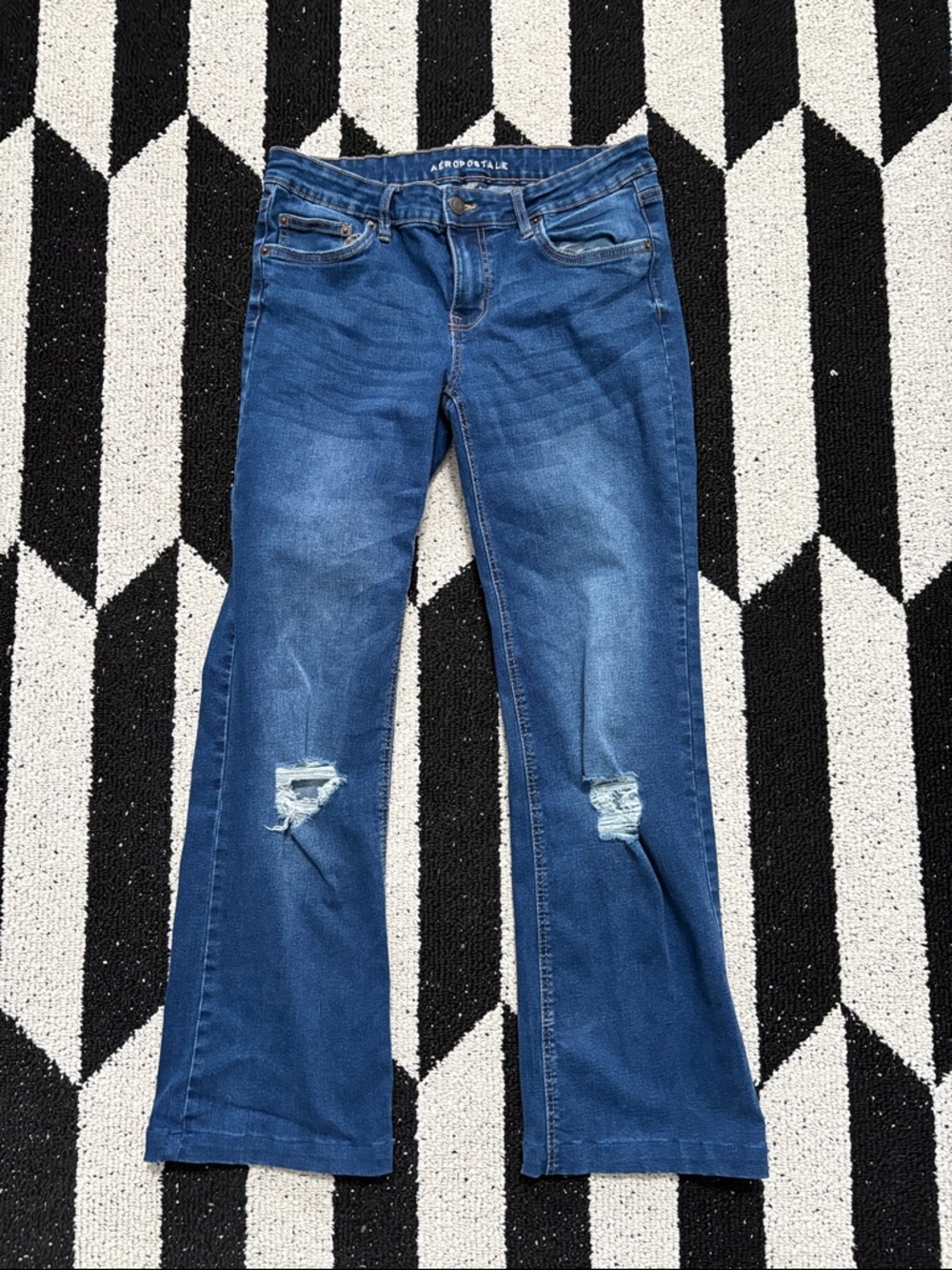 Aeropostale Low Rise Flare Stretch Jeans
